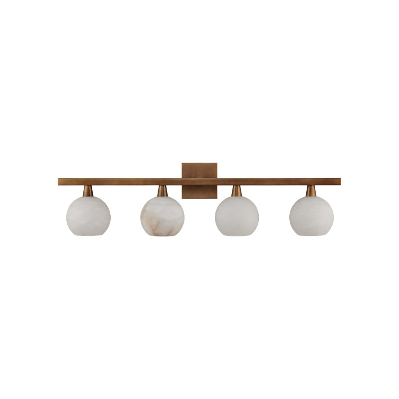Bombelles 4 - Light Bath Bar, Antique Brass
