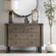 Commode d'appoint en chêne Kanheya