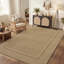 Tapis intérieur/extérieur géométrique beige/brun résistant aux UV-602335803