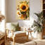 Tableau sur toile vintage Tournesols et Baies-638538541