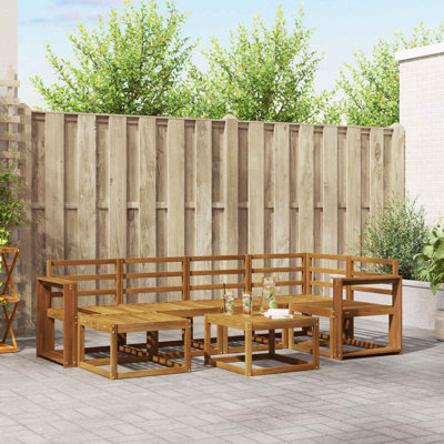 Vidaxl Sofa Set Outdoor Sectional Garden Furniture Terrace Seating Modern