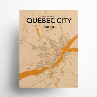 Carte de la ville de Québec, impression