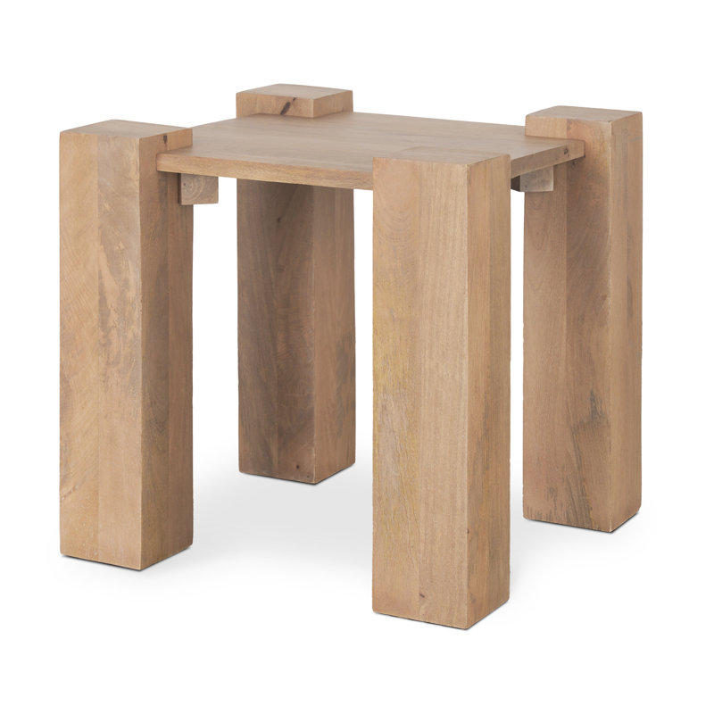 Table de bout en bois massif Wynda