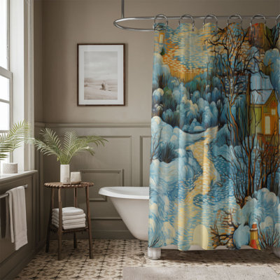 Rideau de douche Winter Morning Glow - Premium