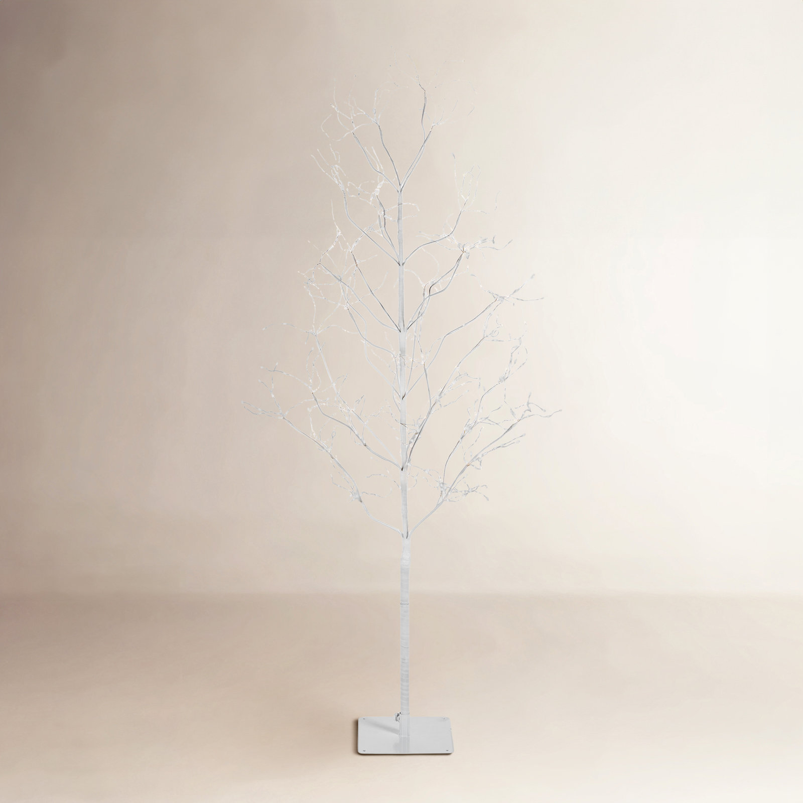 White 5' Pre-Lit Pine Christmas Tree