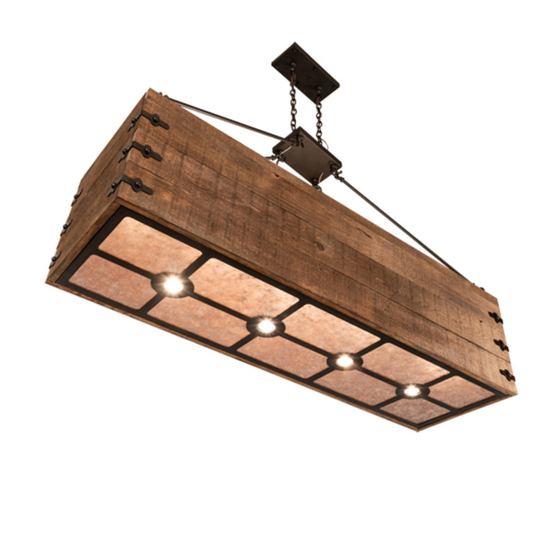 Jameil 8 - Light Oil Rubbed Bronze Square/Rectangle Pendant