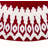 Handmade Felt Christmas Tree Skirt - Red Scandinavian Design - 60"