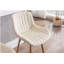 Ensemble de tabourets de bar 2 pièces, avec repose-pieds chromé et surface en tissu, fauteuil simple-478474886-478474911