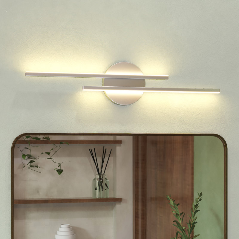 Buchan 2 - Light Dimmable LED Vanity Light, Silver