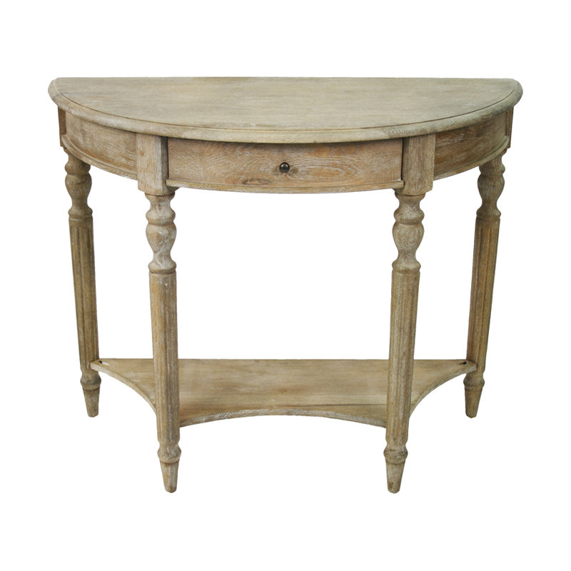 39'' Solid Wood Console Table, Gray