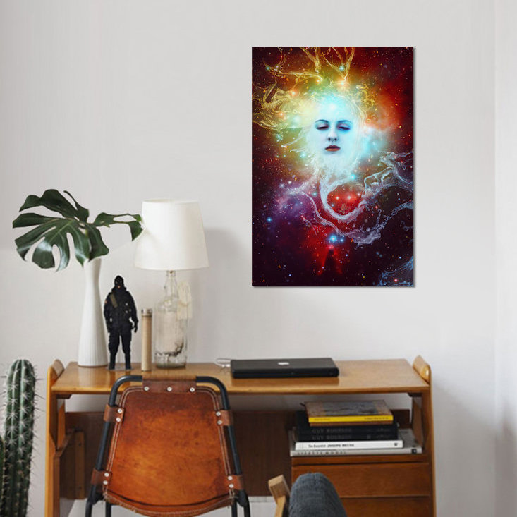 «Conscience», impression sur toile, H 12 po x l 8 po x P 0,75 po, Toile tendue, Pas de tapis