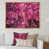 Toile avec cadre flottant or