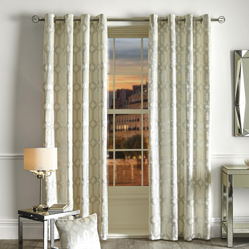 Westover Room Darkening French Door Curtain Pair, 168 x 137 cm, Ivory