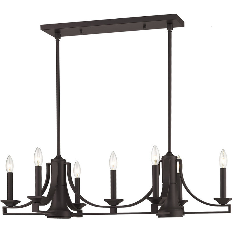 Lustre classique à 9 lumières de style bougie avec détails en cristal Tallbot