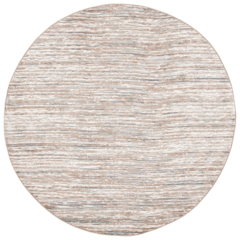 Pyramid Performance Abstract Rug, Round 6'7"