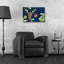 «Bright Christmas Deer Blue» par Anne Tavoletti, art mural en verre acrylique-294174319