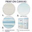 «Beach Photo Tranquil Waters - Coastal Beach», art mural sur toile encadré bleu côtier-497250584-497250583-497250577