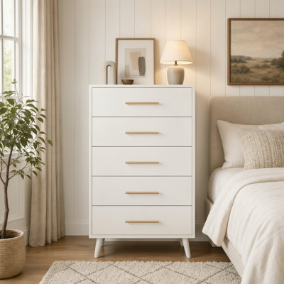 Jakyria 43' H 5-Drawer Tall Dresser