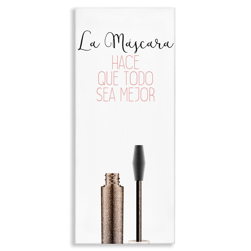 La Máscara Mejora Todo Canvas Wall Art by Kim Allen, 24" H x 10" W