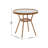 Rylan Indoor/Outdoor Commercial Glass Top Bistro Table-1190103910