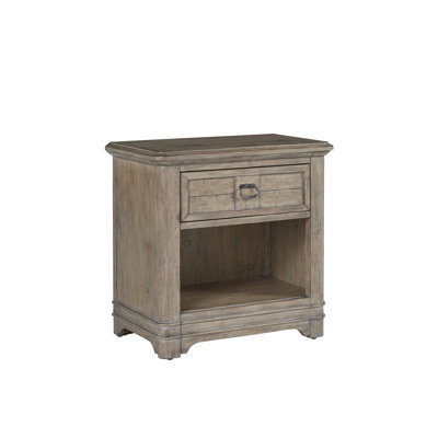 Meadowbrook One Drawer Nightstand - Antique Sand by Rosalind Wheeler
