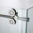 46" W X 36" D X 76" H Sliding Frameless Shower Enclosure with 5/16" Clear Glass-110829543