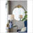 Large Round Wall Mirror With Metal Frame, Circle Accent Mirror For Living Room Bedroom Entryway