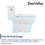 Toilette allongée une pièce Concord, toilette brute blanche 12 po avec siège Comofrt ADA (siège inclus)-100542132