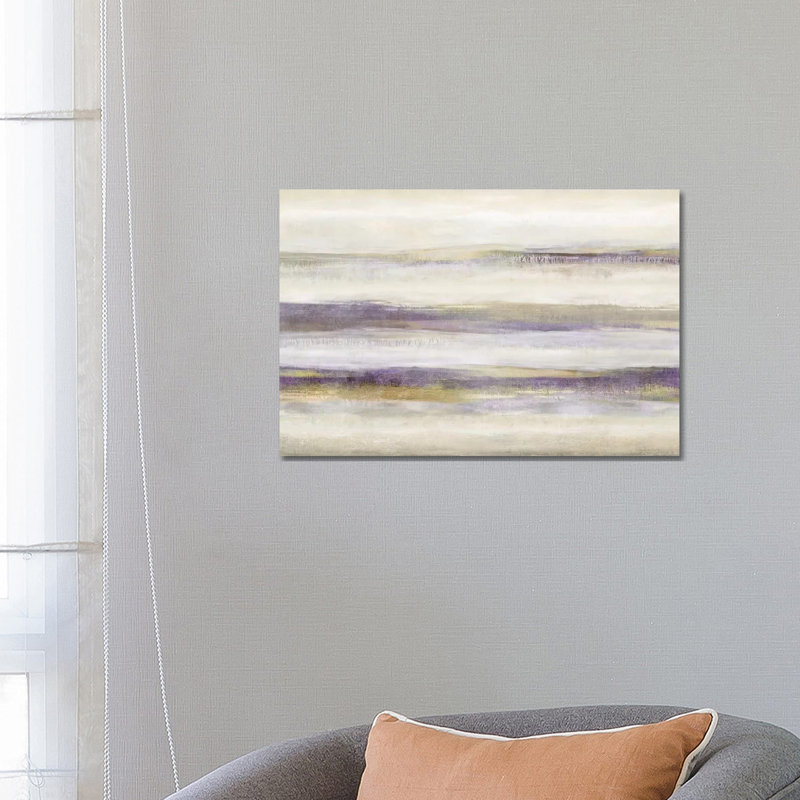 Linear Motion Amethyst 1 Piece Wrapped Canvas Painting, 66.04 cm H x 45.72 cm W x 3.175 cm D