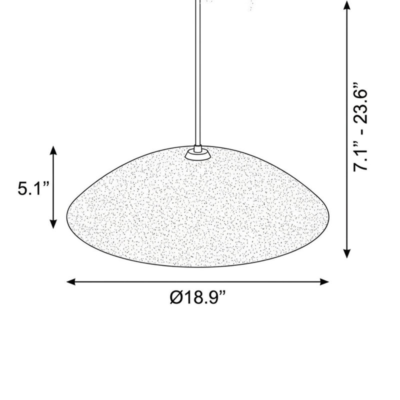 Modern Dome Concrete Texture Pendant Light Chandelier