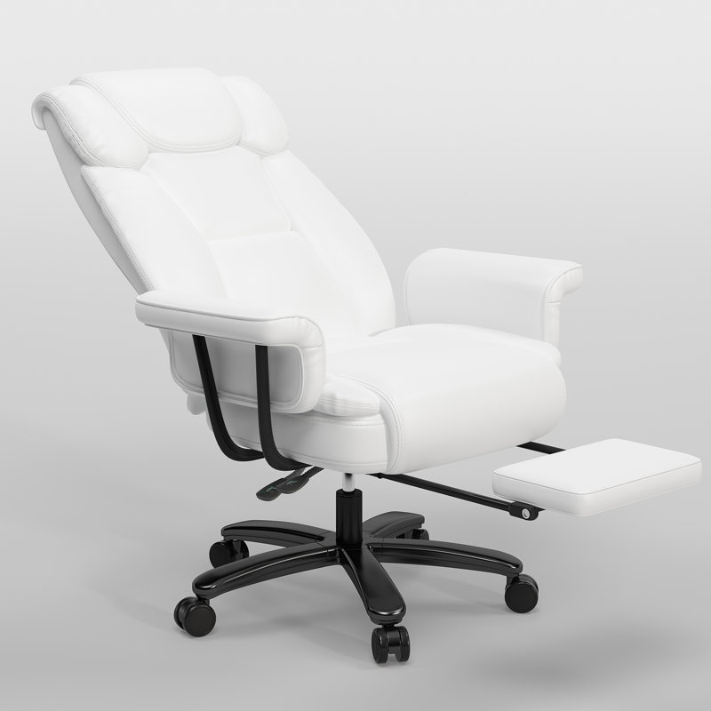 Fauteuil de bureau Cumbie, Blanc