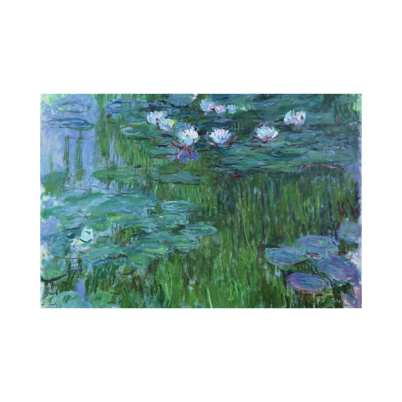 Nénuphars, 1917 - giclée sur toile tendue avec châssis, H 12 po x l 18 po