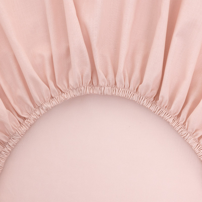 Batiste 100% Cotton Fitted Sheet, Full Fitted Sheet, Pink