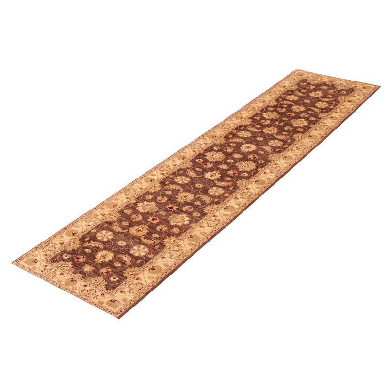Tapis de couloir unique en laine noué à la main 2 pi 6 po x 10 pi 7 po One Age of a Kind Exmore