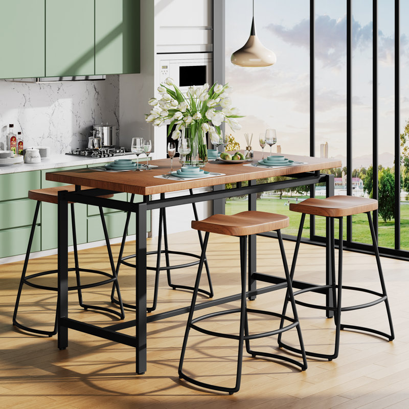 Abreu Swivel Counter Stool with Metal Frame, Counter Stool (24" Seat Height)