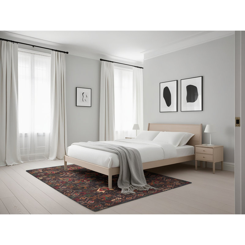 Tapis brun Southwestern, Rectangle 5 pi x 7 pi