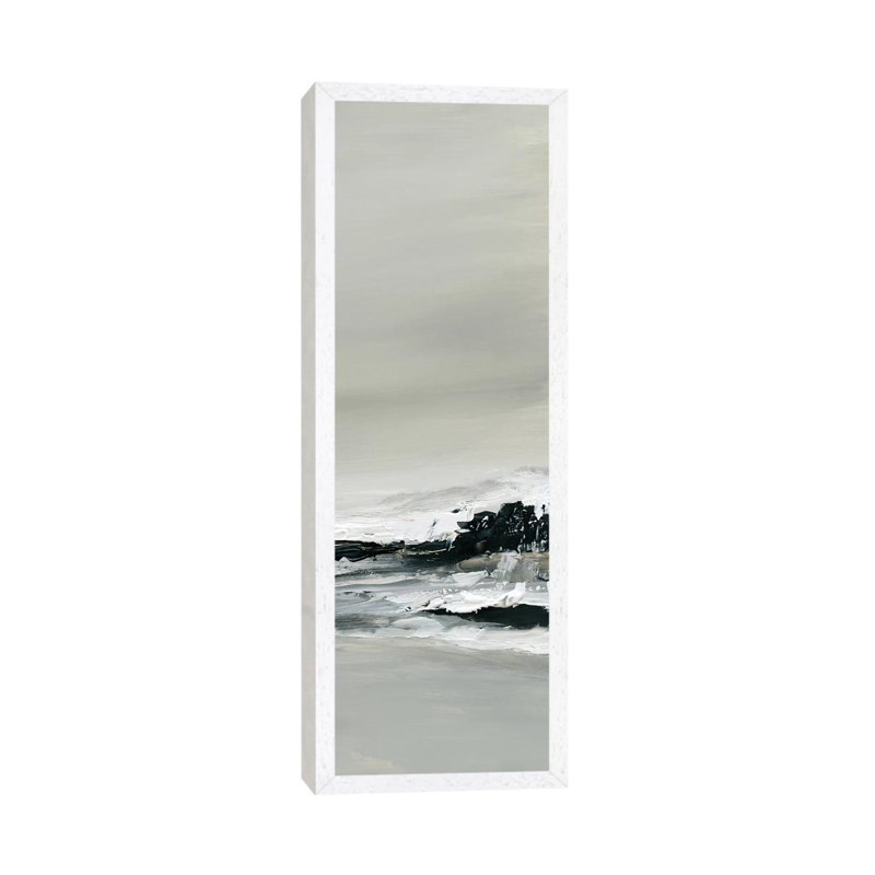Breakers III by Carol Robinson - Panoramic Print on Canvas, 121.92 cm H x 40.64 cm W, White Framed