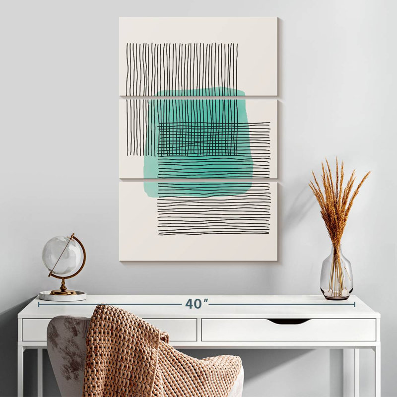 Avery Lines On Square, H 32 po x l 20 po