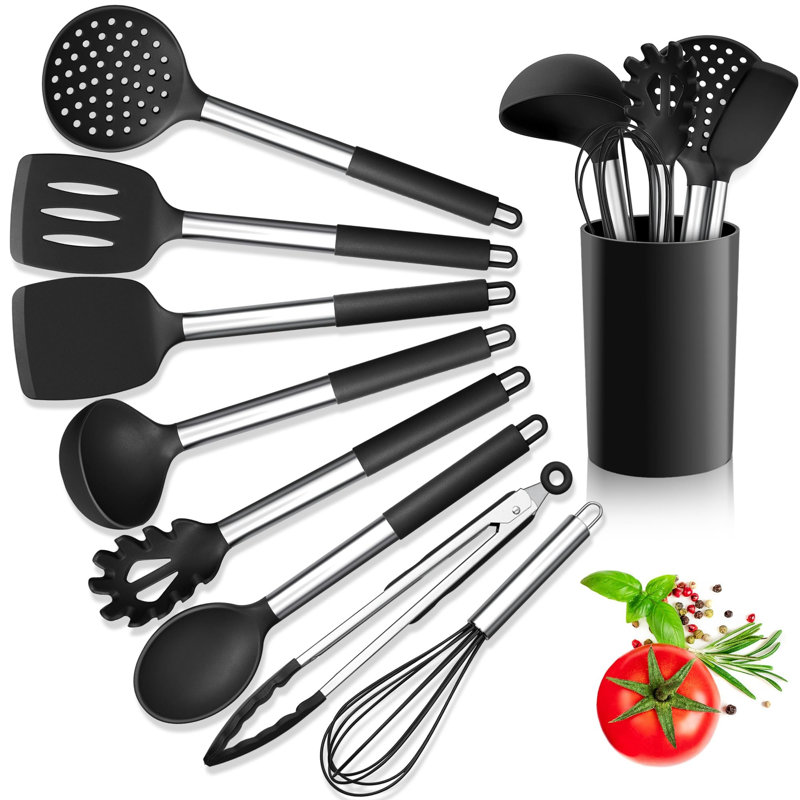 Skyicei L 9 Utensil Set, Black