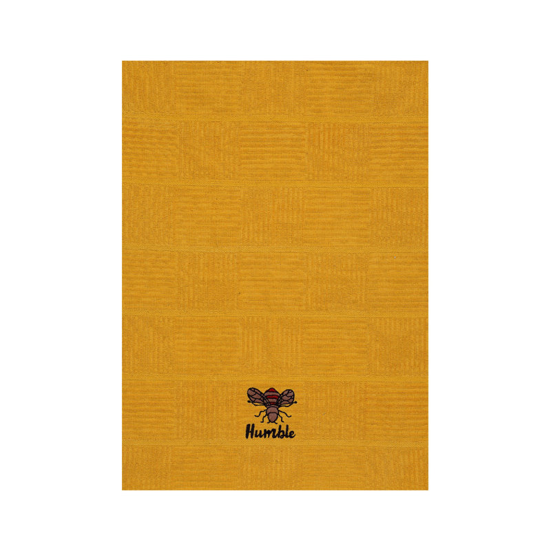 Cotton Jacquard Tea Towel Kitchen Towel, Ochre