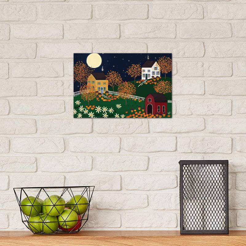 Folk Art Fusion VI 1 Piece Wrapped Canvas Wall Art, 20.32cm H x 30.48cm W x 1.91cm D