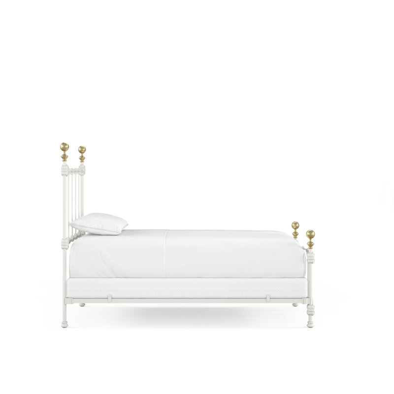151 Palatial Bed | Complete Standard, Matte White, Twin