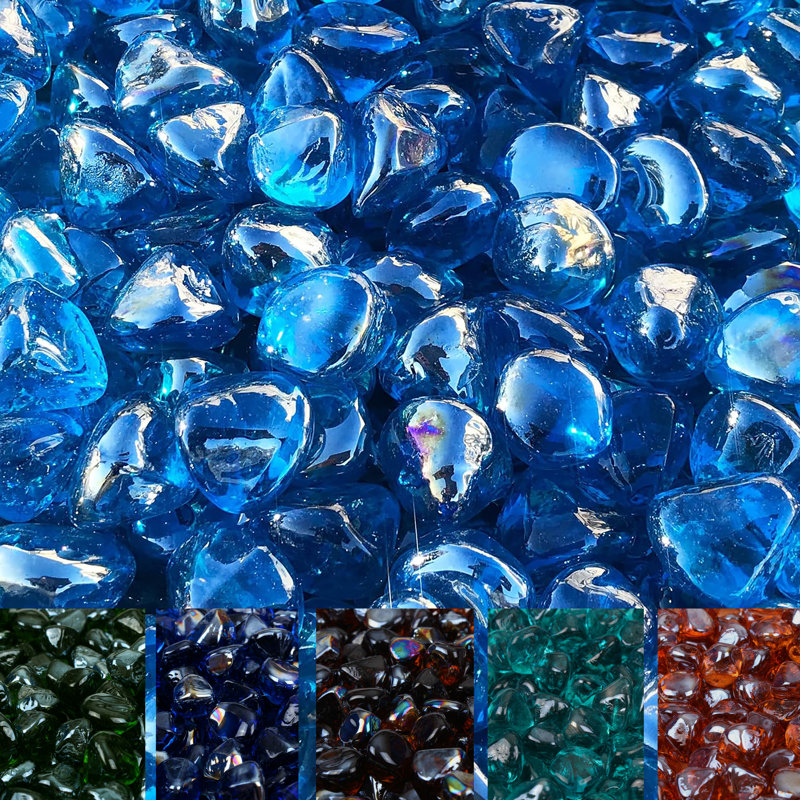 Verre de foyer réfléchissant en forme de diamant de qualité professionnelle, Capacité de poids de 20 lb, Bleu saphir