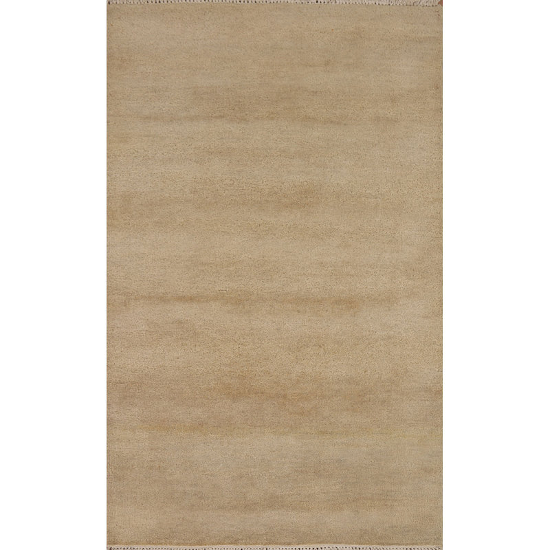 Tapis oriental en laine fabriqué à la main Gabbeh 4 x 6