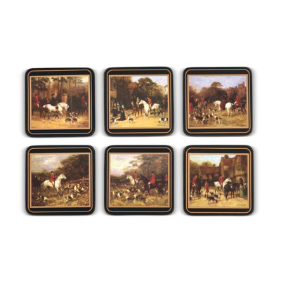 Sous-verres Pimpernel Tally Ho 4 po x 4 po