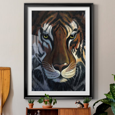 " Tiger Stare " Painting Print