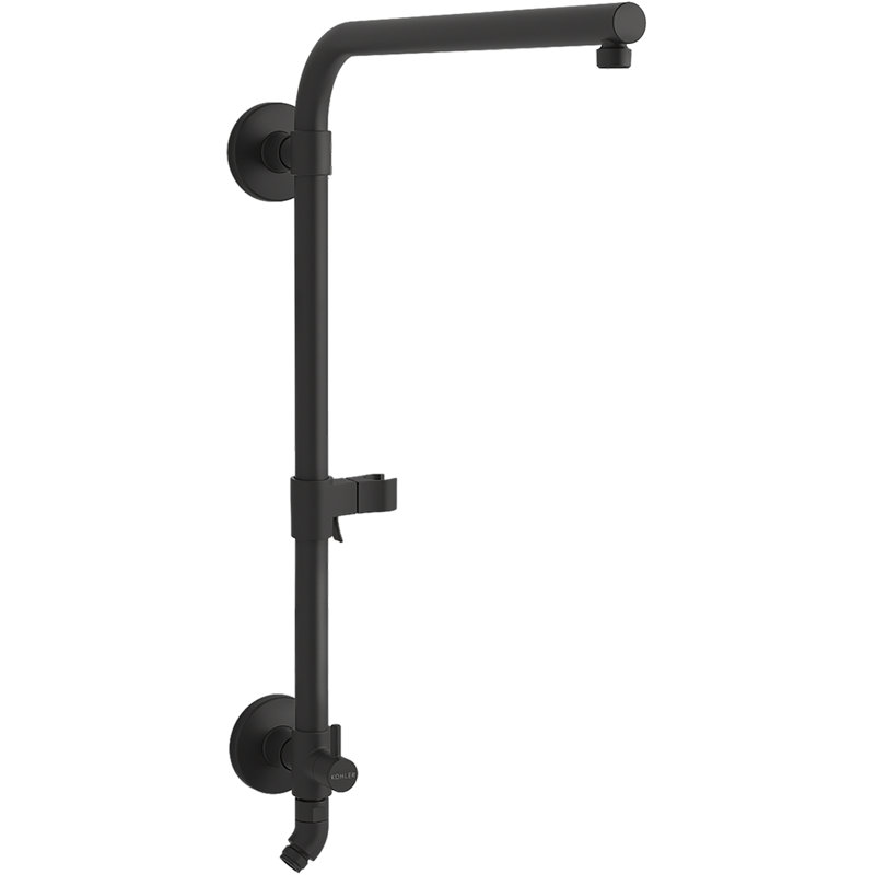 Hydrorail -R Beam Column Shower Panels, Matte Black
