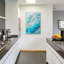  «Turquoise Crystal Layers» par Svetlana Aleynikova, art mural en verre acrylique-324254801