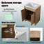 Meuble-lavabo simple 24 po avec comptoir en céramique 24 po-105582618