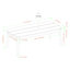 Table basse contemporaine en bois d'eucalyptus - Naturel
